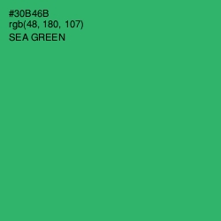 #30B46B - Sea Green Color Image